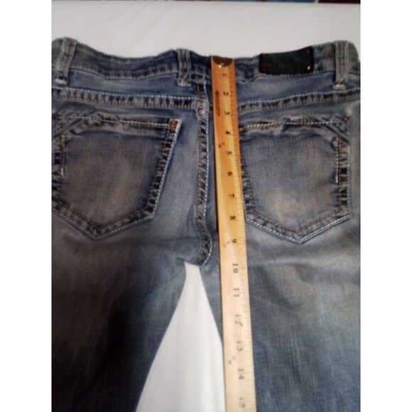 Women's BKE Buckle Fit Number 46 Denim Jeans Size 28 X 32 Very Worn - Picture 7 of 16